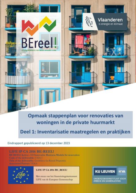 Opmaak stappenplan voor renovaties van woningen in de private huurmarkt. Deel 1: Inventarisatie maatregelen en praktijken