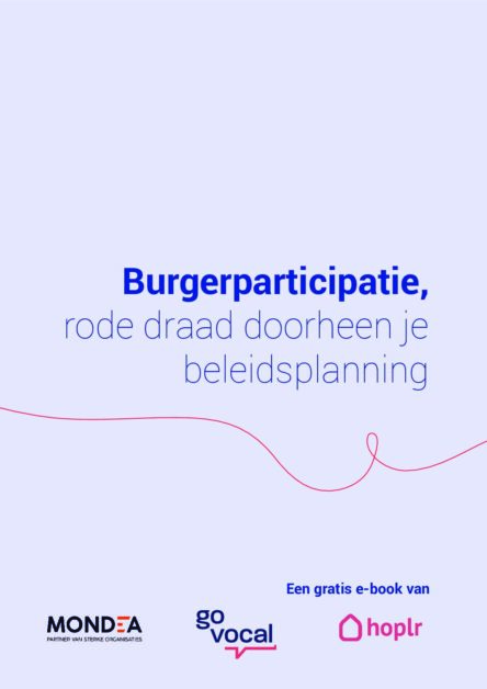 Burgerparticipatie, rode draad doorheen je beleidsplanning