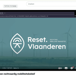 Webinar 'Naar een rechtvaardig mobiliteitsbeleid'