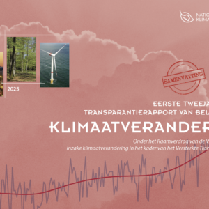 Eerste tweejaarlijkse transparantierapport van belgië over klimaatverandering