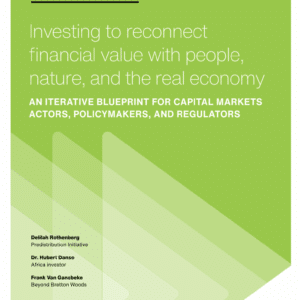 Investing to reconnect financial value with people, nature, and the real economy