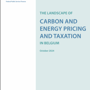 The landscape of carbon and energy pricing and taxation in Belgium
