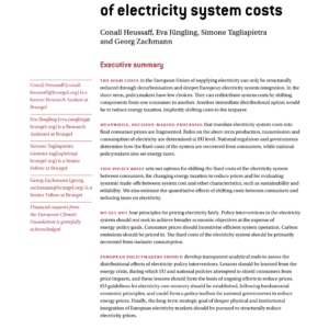 Who should be charged? Principles for fair allocation of electricity system costs